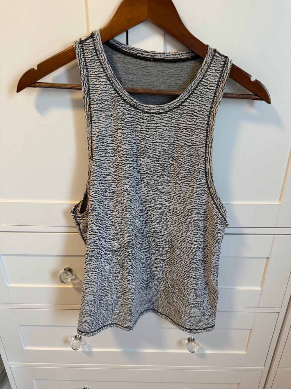 lululemon athletica Heathered Gray Textured Tank